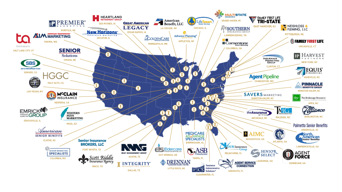 Integrity Marketing Group Partner Map